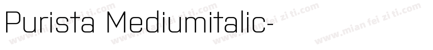 Purista Mediumitalic字体转换